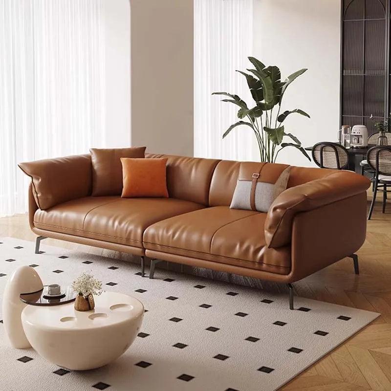 European Living Room Sofas Genuine Leather Lounge Luxury Sofa Apartment Interior Kanapy I Sofy Do Salony Modern Furniture - Pacisia