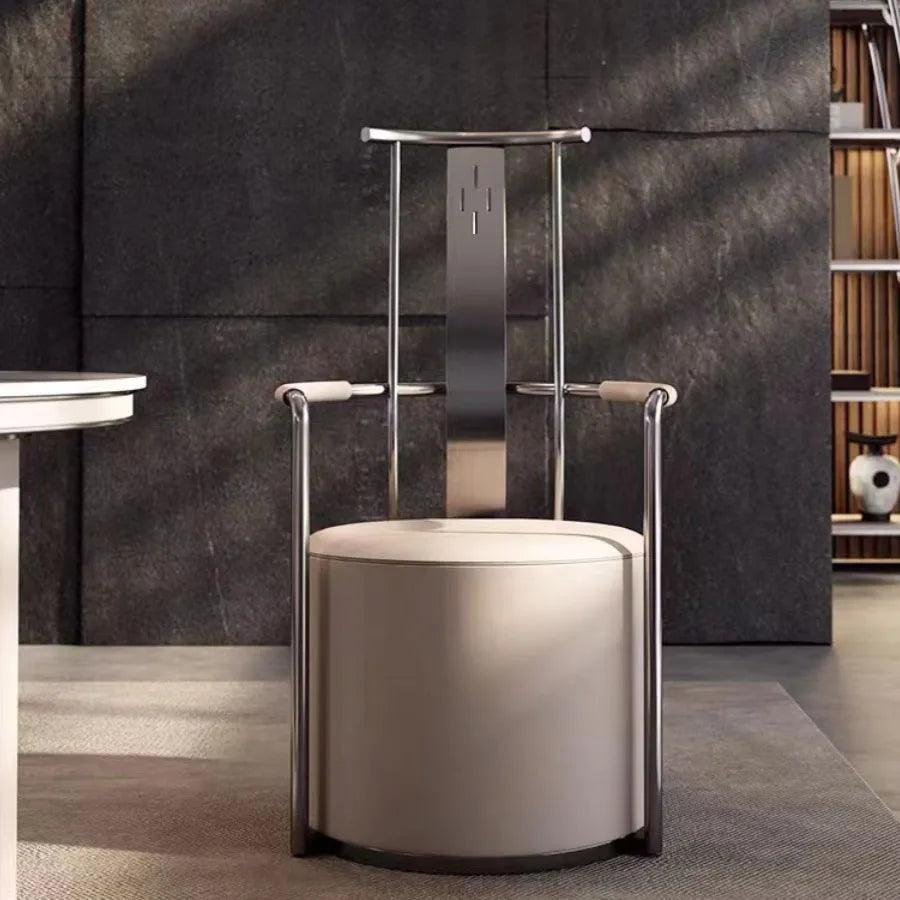 Unique Dining Chair Trendy High Back Luxury Bar Party Office Decor Wedding Events Armchair Armrests Chaisse Nordic Furniture - Pacisia