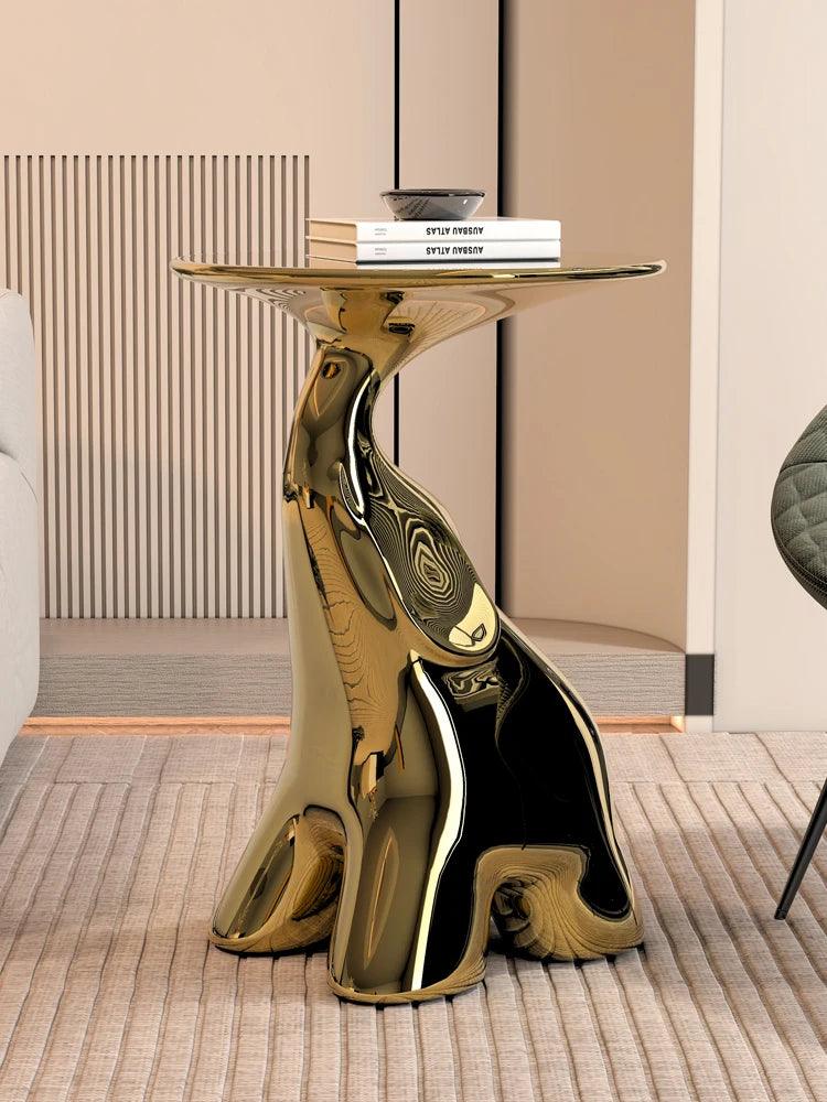 Modern Light Luxury Elephant Side Table Designer Home Furniture Living Room Sofa Coffee Table Creative Floor Decoration - Pacisia