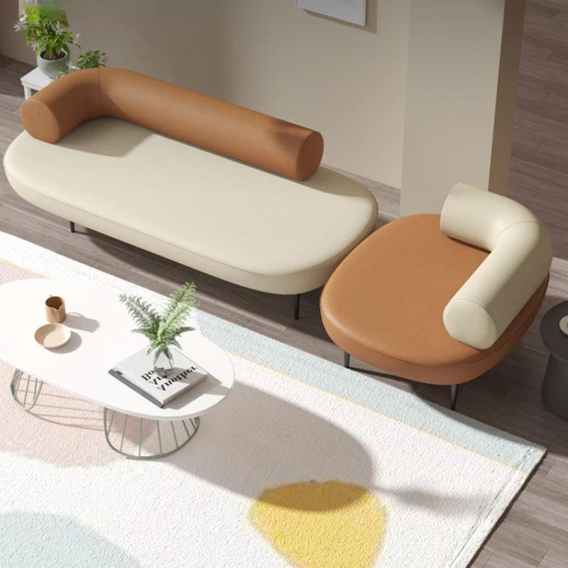 Lounge Living Room Sofa Nordic Cushions Italian Modern Couch Long Cozy Corner Houses Woonkamer Banken Minimalist Home Items - Pacisia