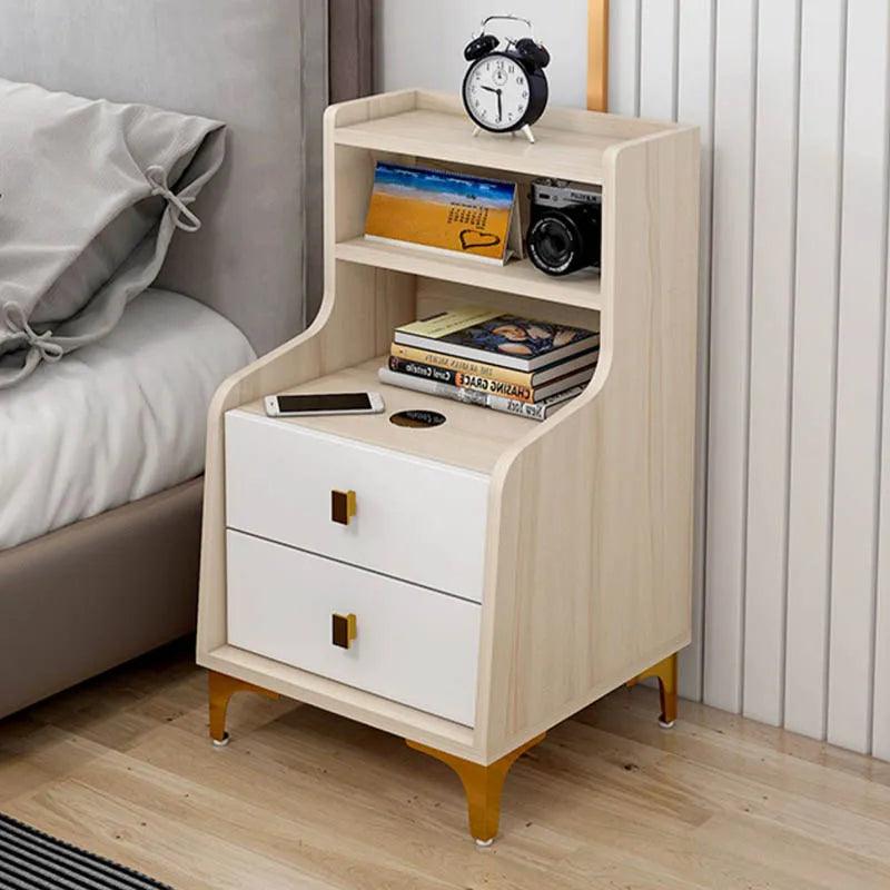 Organizers Storage Nightstands bedroom Nordic Rustic Modern small Bedside Table Simple Cheap center table de chevet furniture - Pacisia