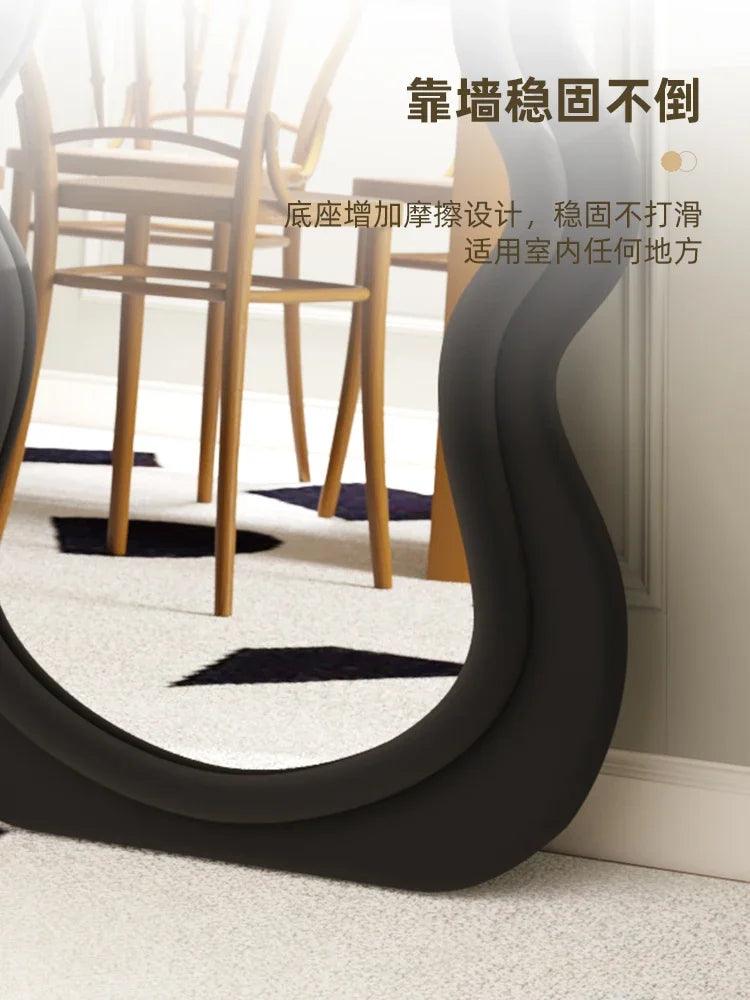 Internet celebrity wave mirror household bedroom full body mirror French retro dressing mirror Alien bedroom wall hanging - Pacisia