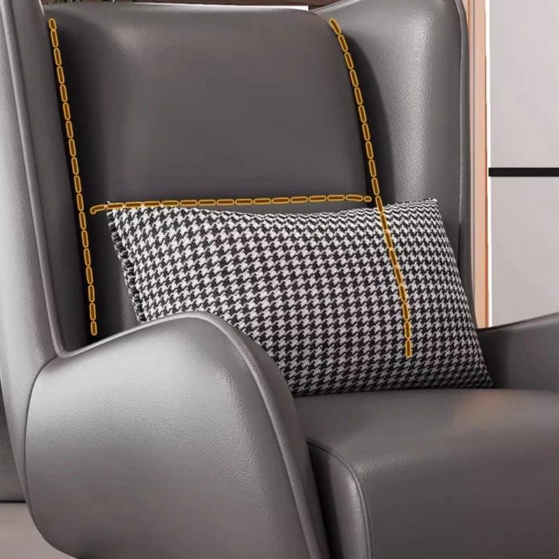 Leather Feet Living Room Chairs Contemporain Sofa Lazy Floor Living Room Chairs Italian Single Transat Prefabricada Furniture - Pacisia