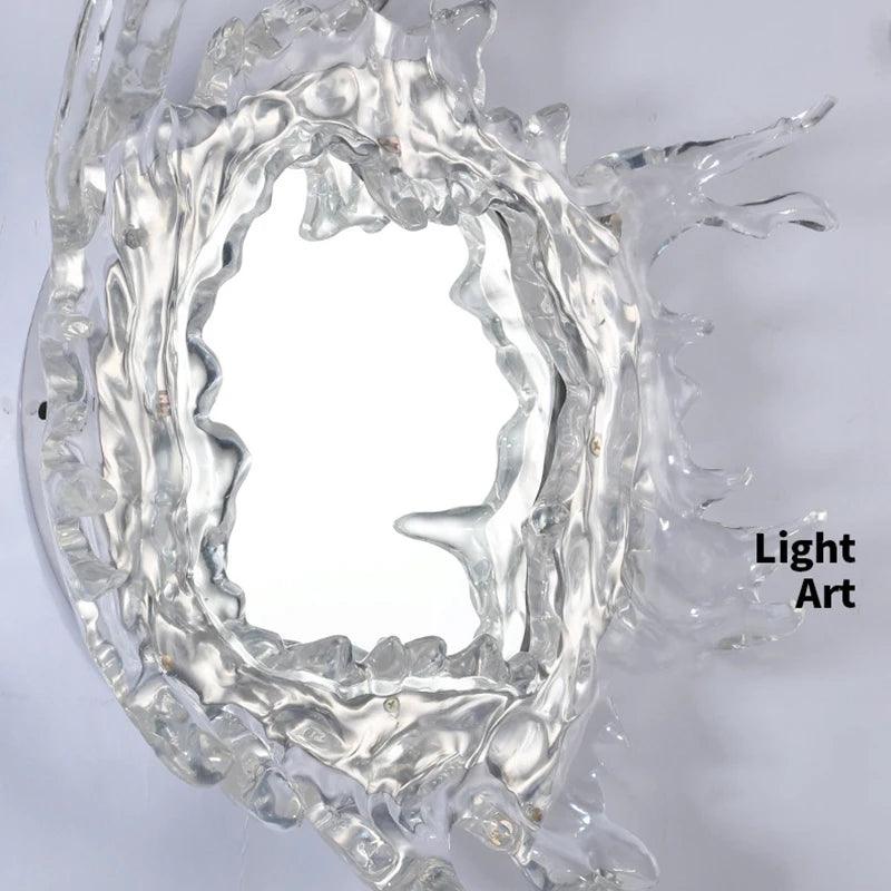 Nordic Design LED Wall Lamp Stainless Steel Water Drop Mirror Wall Light Bathroom Vanity Wall Lamps Hallway Decoration Lighting - Pacisia