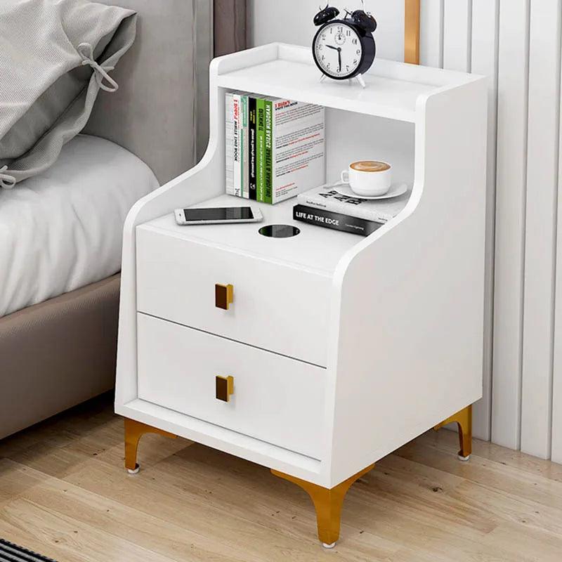Organizers Storage Nightstands bedroom Nordic Rustic Modern small Bedside Table Simple Cheap center table de chevet furniture - Pacisia
