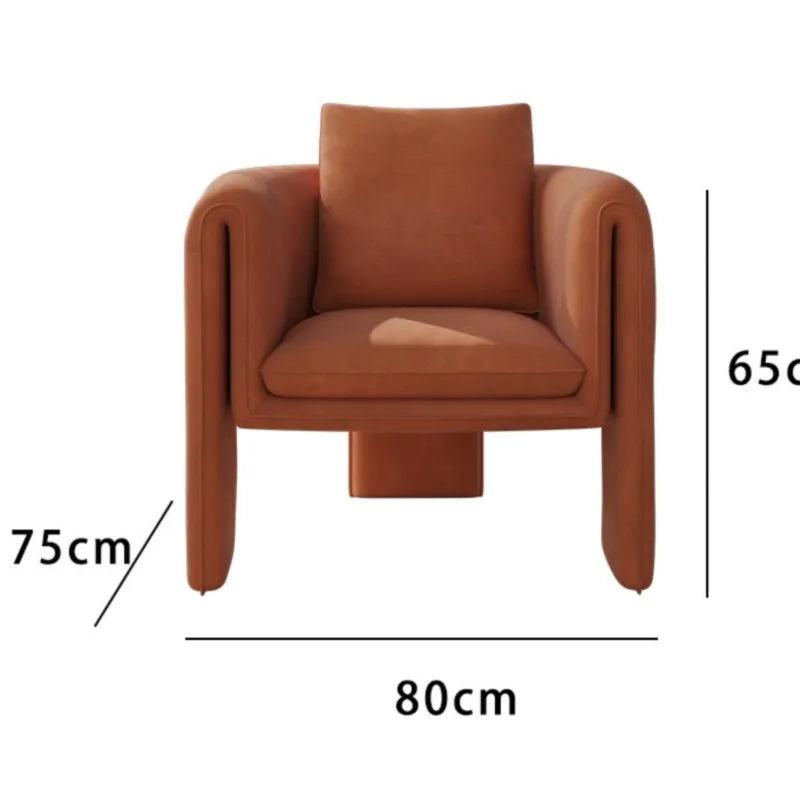 MOMO Italian Living Room Single Leisure Chair Chief Designer Sofa Chair Light Luxury Modern Balcony Chair Negotiation Chair - Pacisia