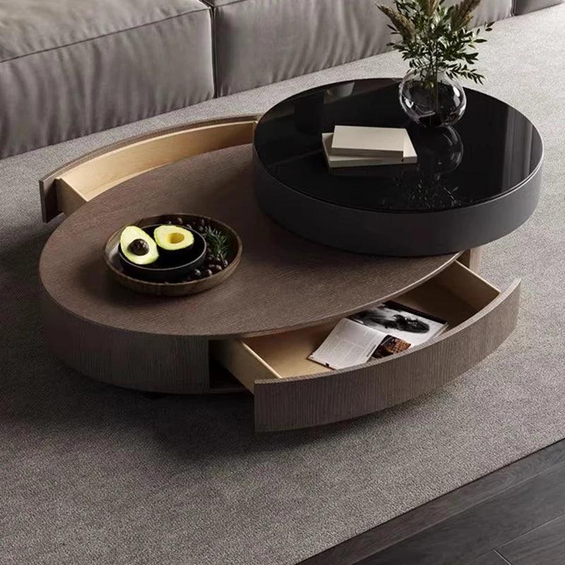 Console Furniture Coffee Table Low Table Desk Side Tables Center Living Room Hall Lift Up Round Sofa Yemek Masasi Design Home - Pacisia