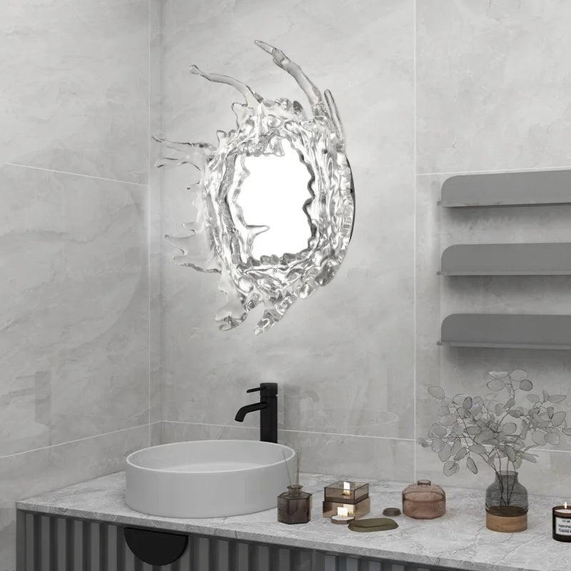 Nordic Design LED Wall Lamp Stainless Steel Water Drop Mirror Wall Light Bathroom Vanity Wall Lamps Hallway Decoration Lighting - Pacisia