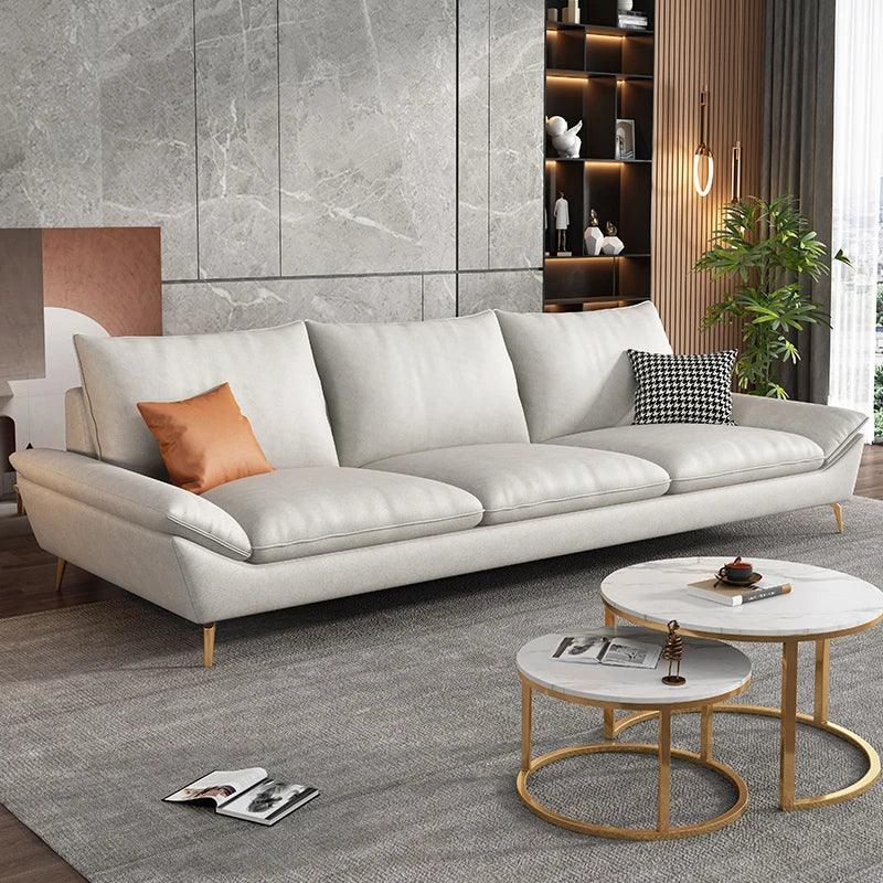 Longue Leather Relax Sofa Living Room Minimalist Luxury Sectional Modern Sofa Adults Designer Divani Soggiorno Home Furniture - Pacisia