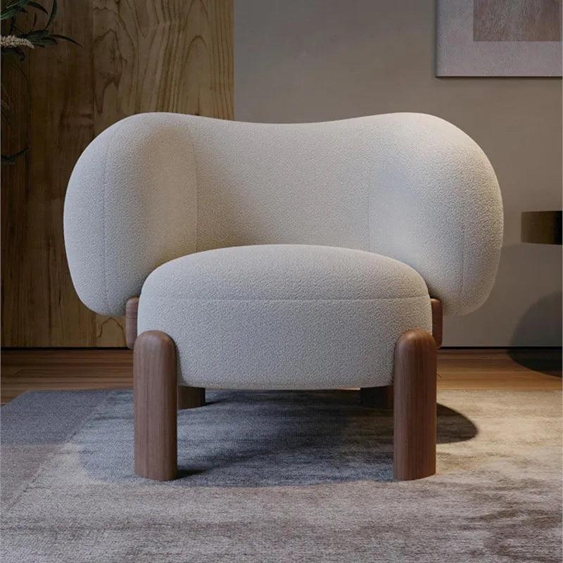 Minimalist Master Italian Light Luxury Sofa Chair Living Room Balcony Single Chair Netflix Designer Leisure Chair Home Use - Pacisia