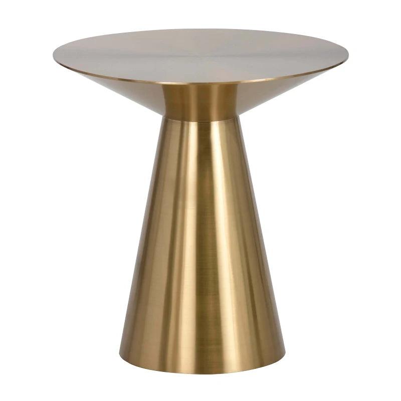 italian design stainless steel modern coffee table luxury round tables gold side table for living room furniture - Pacisia