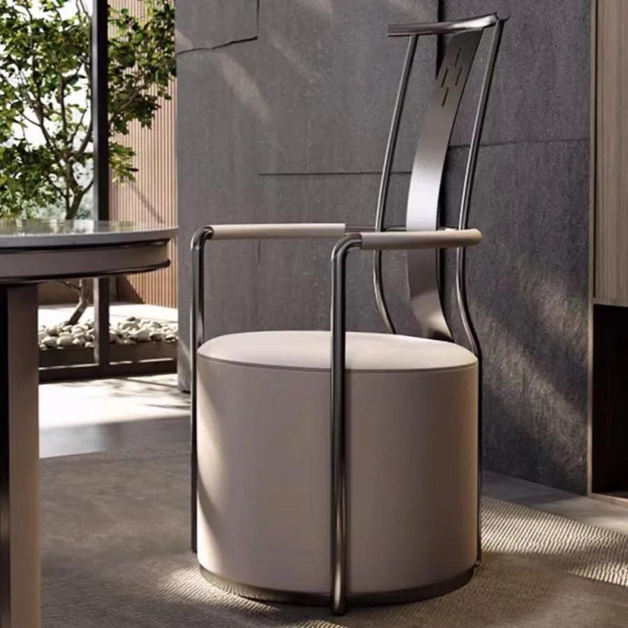 Unique Dining Chair Trendy High Back Luxury Bar Party Office Decor Wedding Events Armchair Armrests Chaisse Nordic Furniture - Pacisia