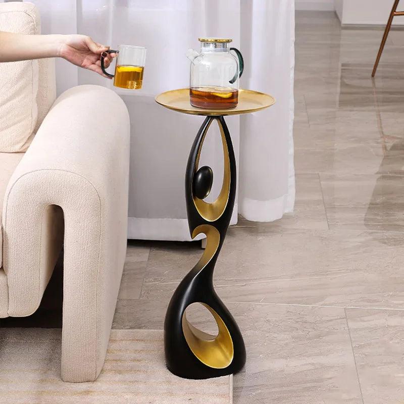 Creative Home Decor Art Abstract Sofa Side Table Light Luxury Living Room Porch Decoration Corner Table Designer Furniture - Pacisia