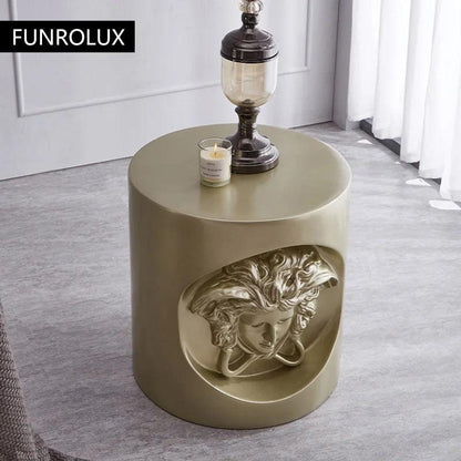 Light Luxury Creative Design Modern Style Home Living Room Small Corner Table Side Table Glass Steel Coffee Table - Pacisia