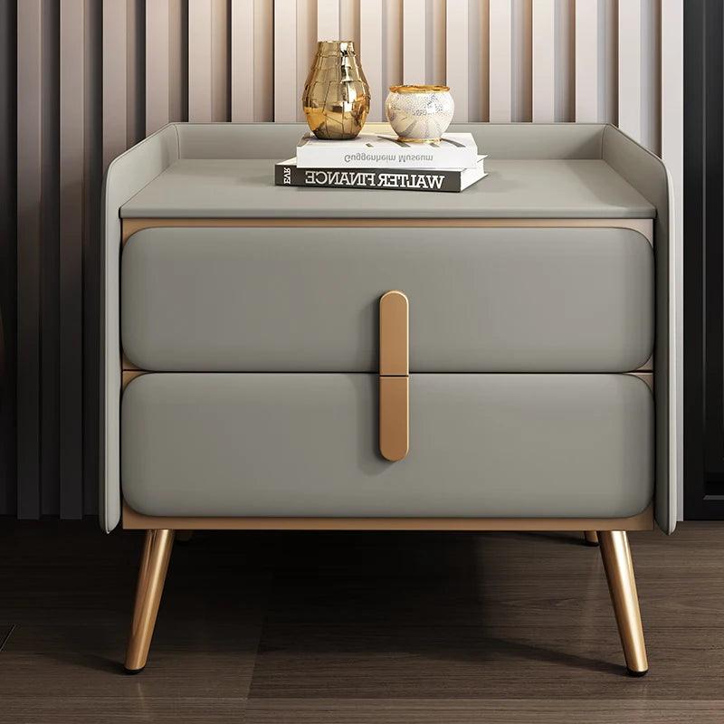 Italian Luxury Nightstands Solid Wood Organizers Drawers Mid Century Bedside Table Simple Bedroom Table De Chevet Home Furniture - Pacisia