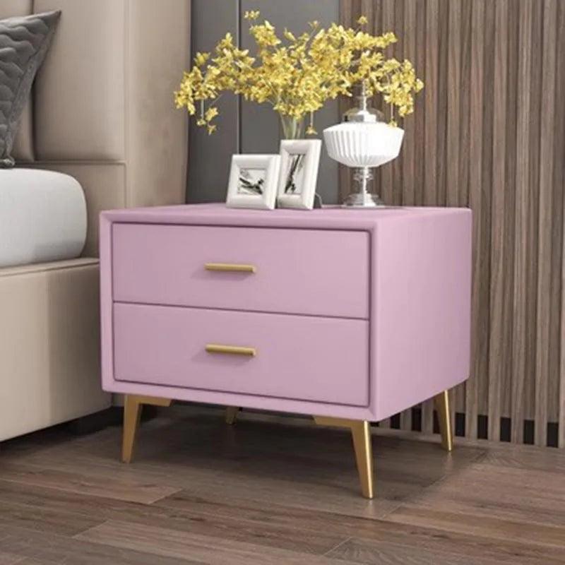 Aesthetic White Nightstand Bedside Storage Cabinet Luxury Minimalist Nightstands Organizer Wooden Tables De Nuit Home Furniture - Pacisia