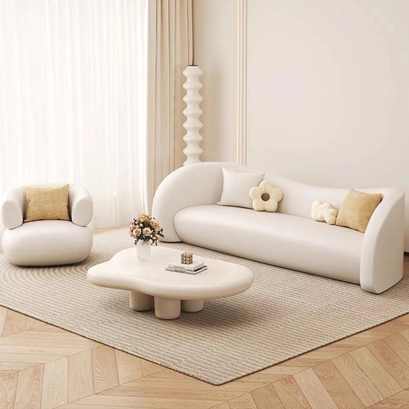 New Arrival Nordic Sofa Large Designer Back Reading Recliner Puffs Sofa Love Seat White Muebles Para Salas Modernos Furniture - Pacisia