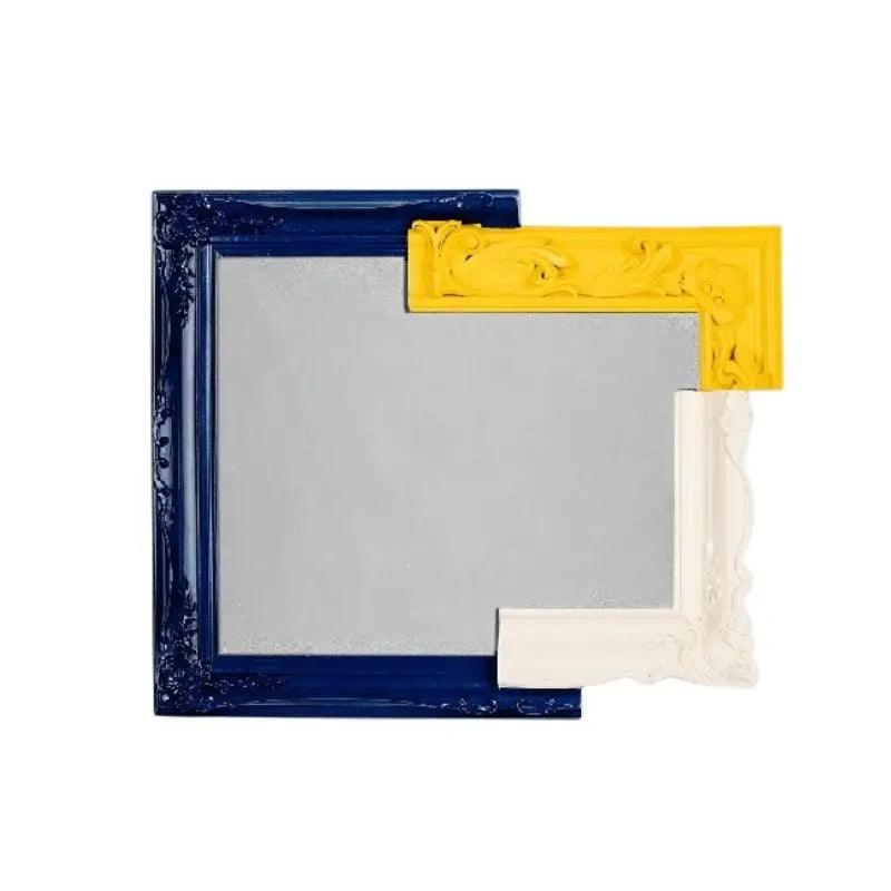 Rectangle Asymmetric Mirrors Design Quality Makeup Aesthetic Mirrors Funky White Dekoracyjne Lustra Home Decoration Accessories - Pacisia