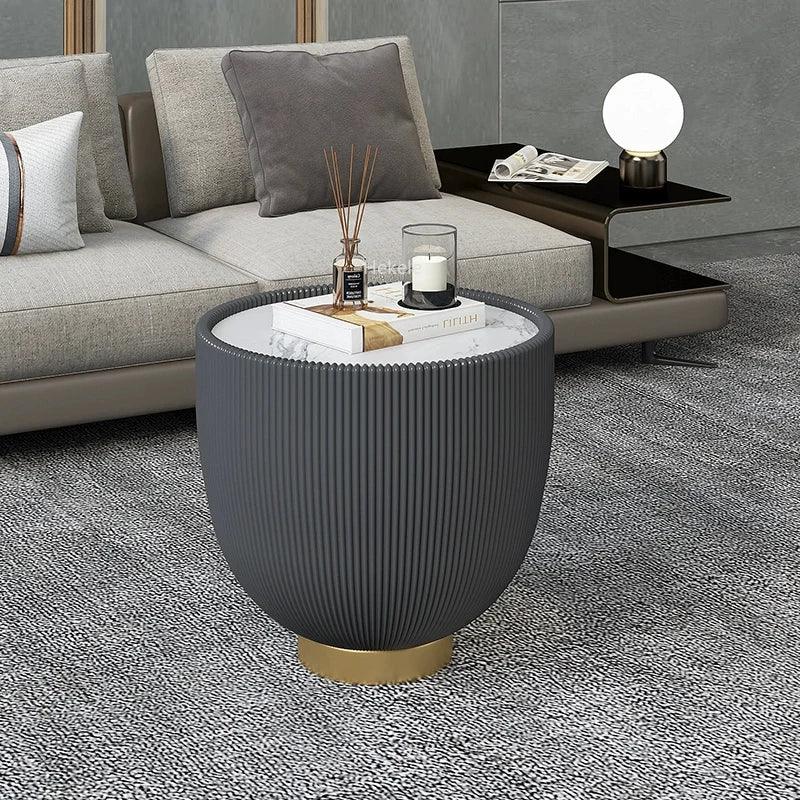 Flower Coffe Small Table Round Nordic Coffee Dressing Living Room Modern Table Luxury Mesa De Centro De Sala Home FurnitureLJYXP - Pacisia