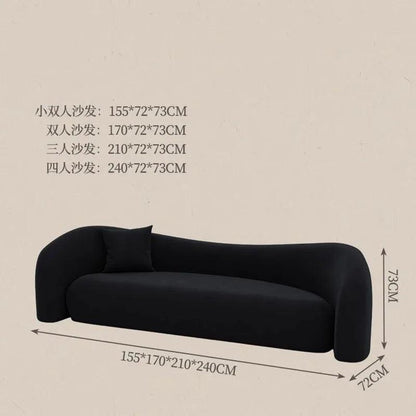 Black Living Room Sofas Bed Modern Nordic Minimalist Sofas Luxury Sectional Europe Salas Y Sofas Muebles Economicos Furniture - Pacisia