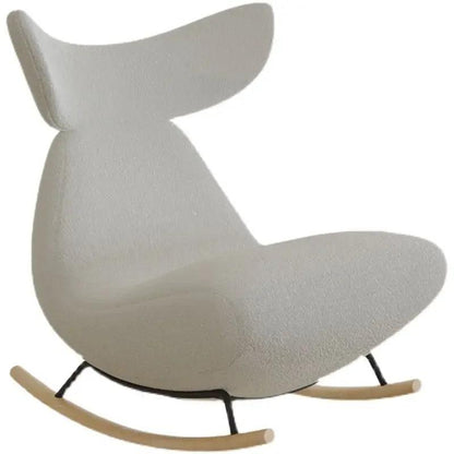 Fluffy White Living Room Chair Elastic Modern Nordic Lounge Living Room Chair Lazy Rocking Meubles De Salon Home Furniture - Pacisia