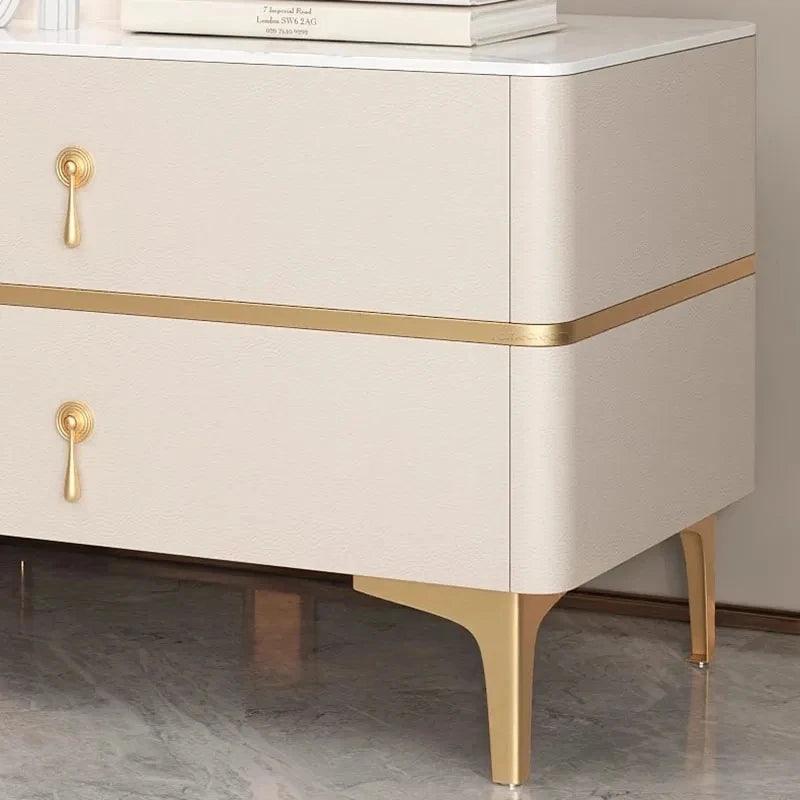 Minimalist White Night Table Bedroom Modern Storage Drawer Bedside Table Luxury Trendy Mesa De Cabeceira Para Quarto Furniture - Pacisia