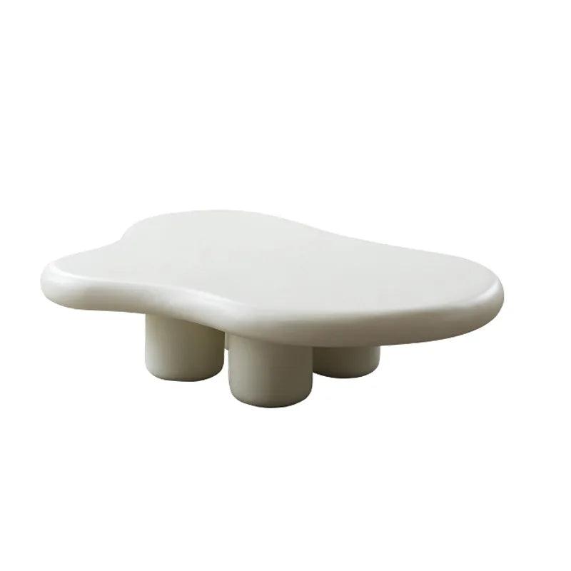 MOMO Nordic Cloud Tea Table Simple Modern Small Household Living Room Shaped Table Cream Wabi-sabi Tea Table 100/120cm - Pacisia