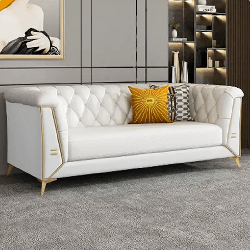 Modern Corner Living Room Sofa Leather Nordic European Living Room Sofa Prefabricated Oturma Odası Kanepeleri Furniture ZY50SF - Pacisia