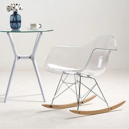 Joylove PC Chair Fashion Simple Transparent Plastic Chair Dining Chair Simple Creative Personality Dining Chair Coffee Chair - Pacisia