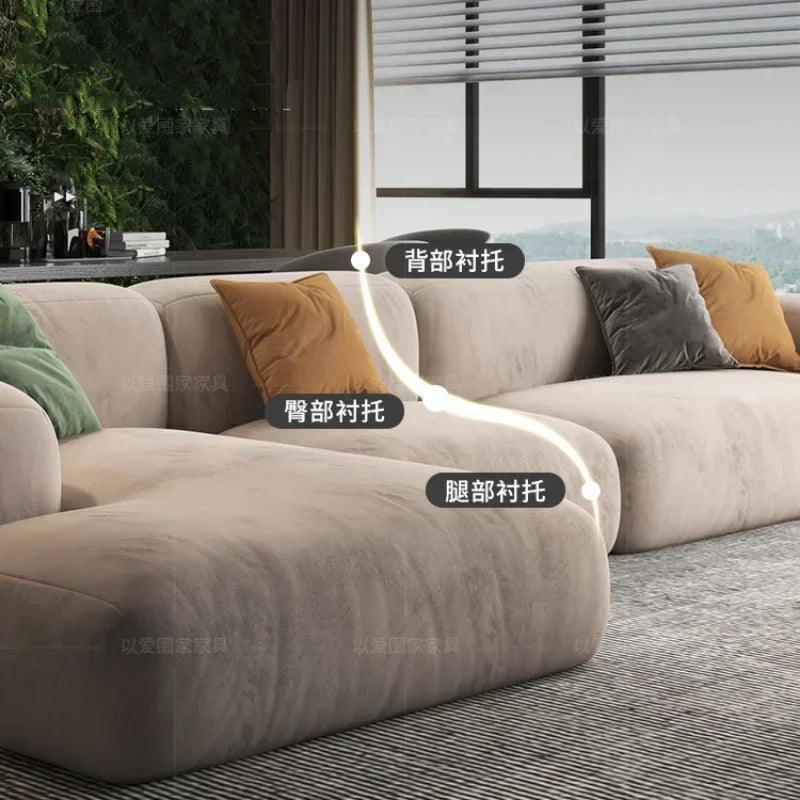 3 Seater Modern Living Room Sofa Bed Foam Xxl Couch Adultsl Designer Longue Sofa Armchair Sofa Sala De Estar home furniture - Pacisia