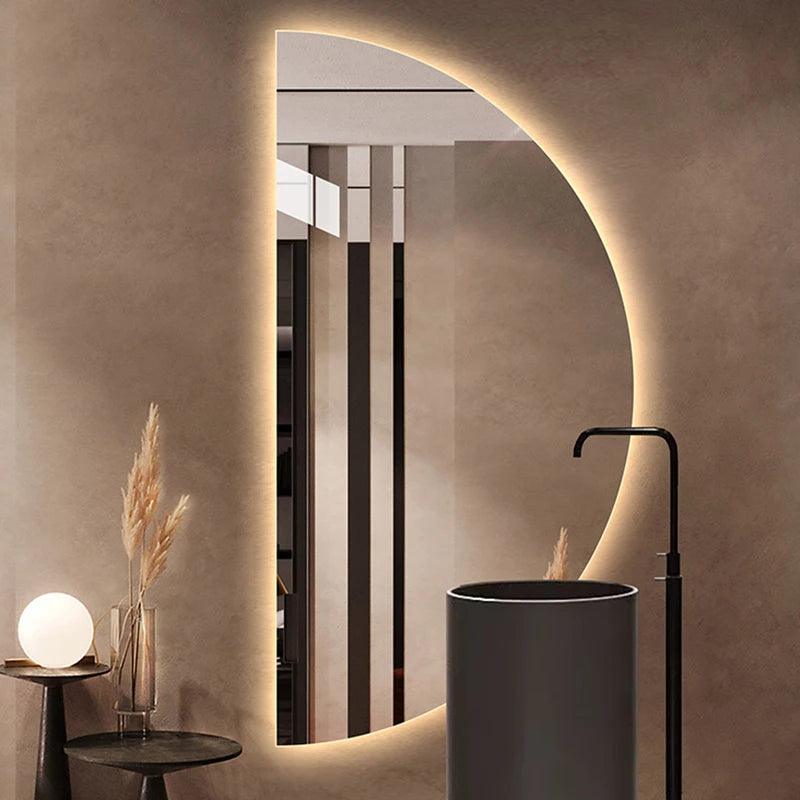 Led Lighted Makeup Full Body Mirror Bathroom Decorative Multifunct Dressing Large Mirror Bedroom Nordic Espejo Aumento Decor - Pacisia