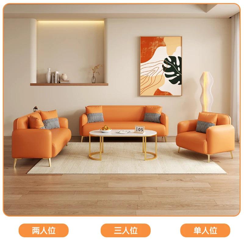 Double Simple Filler Sofa Cover Luxury Lounge Recliner Foam Sofa Fancy Relaxing Muebles Para Salas Modernos Room Furniture - Pacisia