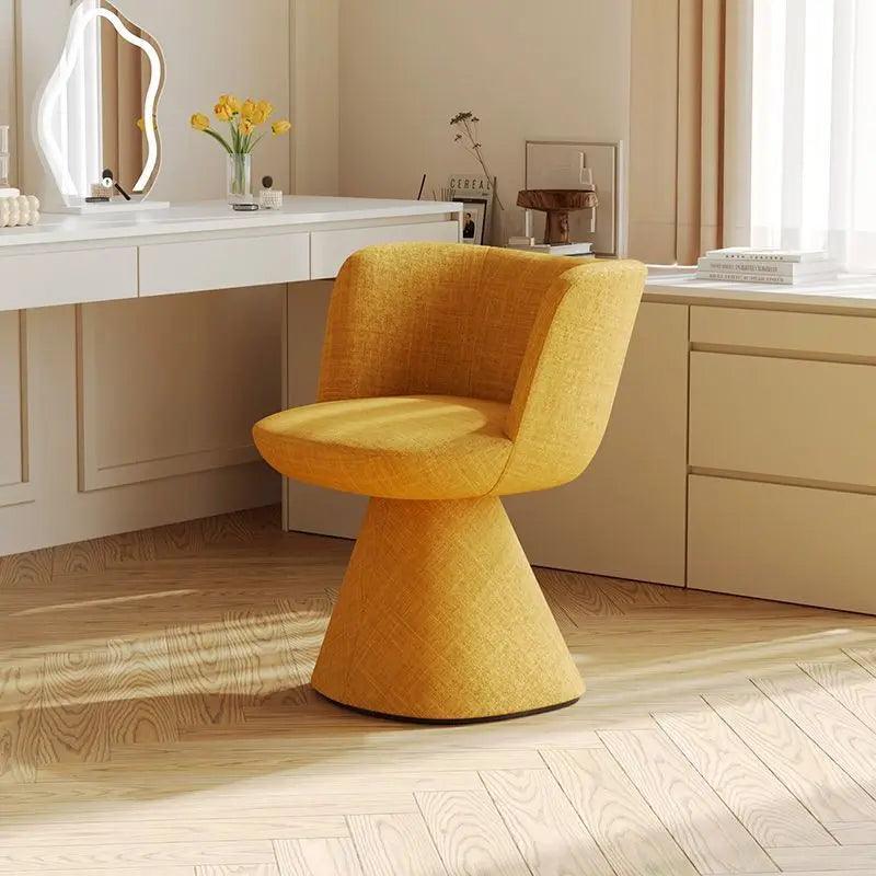 Italian rotatable dining chair cream wind designer home online celebrity ins wind bedroom lazy makeup dinning restaurant chair - Pacisia