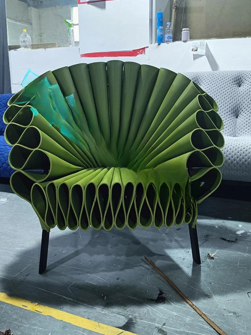 Dror Peacock Chair Nordic Creative Designer Peacock Open Screen Fan-shaped Peacock Tea Table Hotel Chair - Pacisia