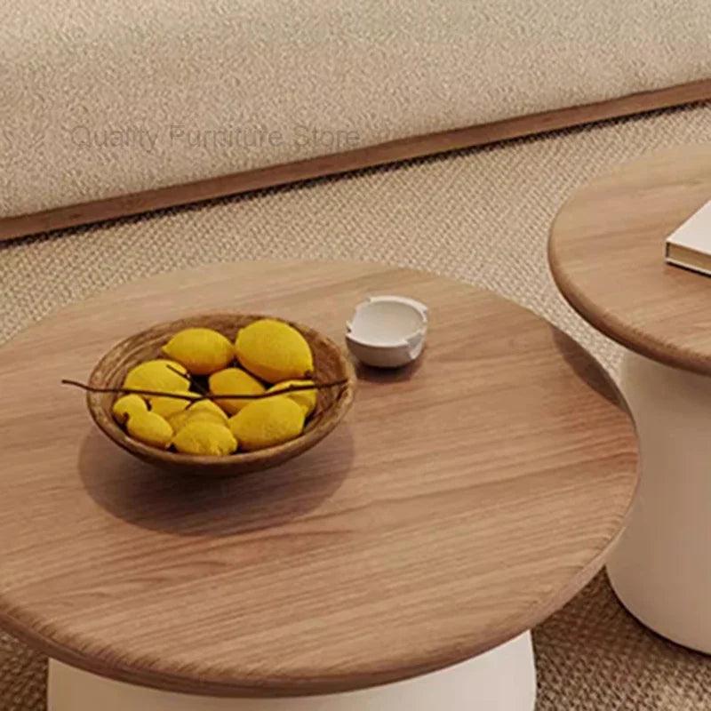 Entryway Luxury Coffee Tables Aesthetic Round Unique Bedroom Mobile Side Table Minimalist Simple Mesa De Centro Home Furniture - Pacisia