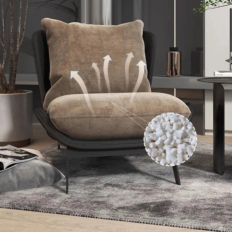 Lumbar Support Living Room Chair Elastic Fluffy Nordic Lounge Chair Bedroom Modern Muebles Para El Hogar Home Furniture - Pacisia