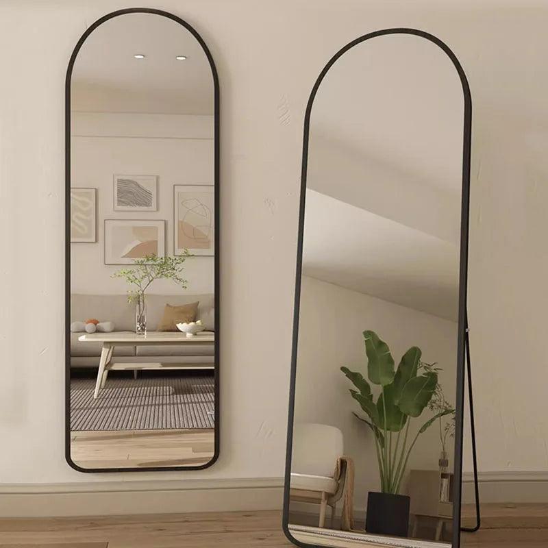 Large Nordic Mirrors Standing Full Body Quality Arch Mirrors Frame Big Size Espejo De Cuerpo Completo Room Decoration Aesthetic - Pacisia