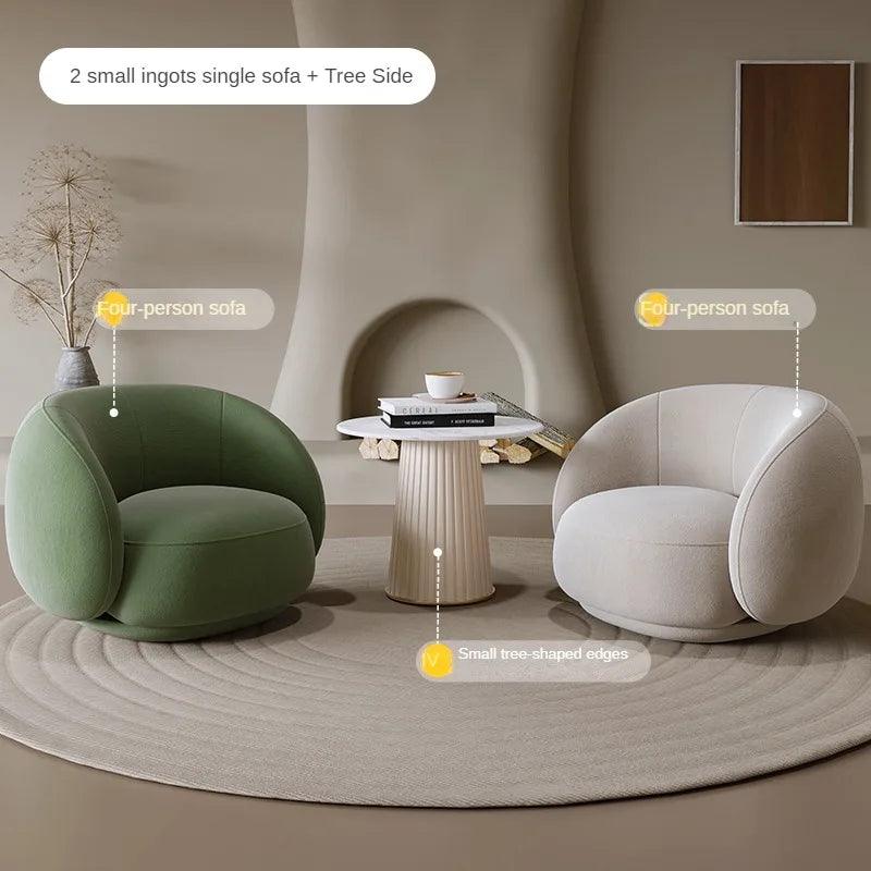 Simple and Modern Nordic Luxury Single Person Sofa Store Reception and Negotiation with Internet Celebrity Rest Area Creativity - Pacisia