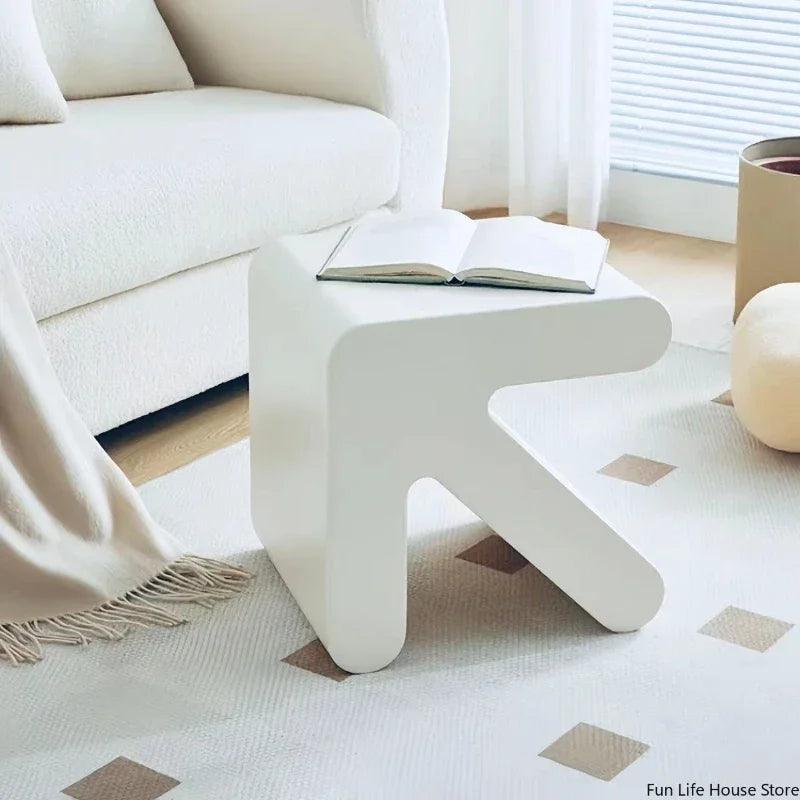 Nordic Creative Shoe Changing Stool, Fitting Room Stool, Trendy Arrow Makeup Stool, Living Room Side Table, Simple Bookshelf - Pacisia