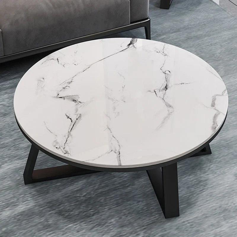 Light Luxury Nordic Coffee Tables Round Small Apartment Bar Club Side Table Simple Aesthetic Unique Muebles Office Furniture - Pacisia