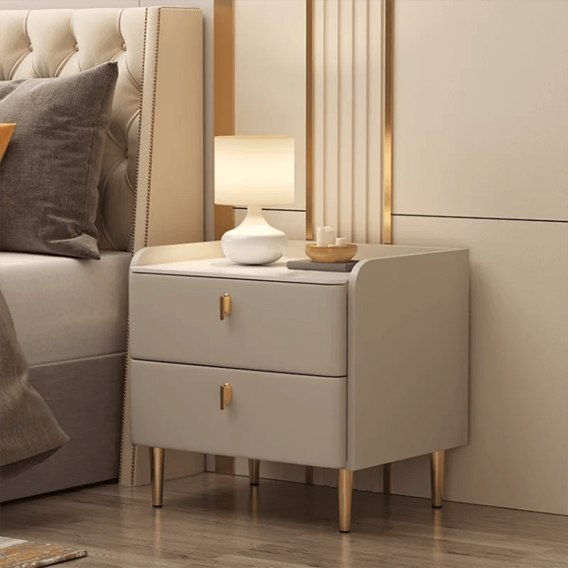 White Bedroom Night Table Nordic Minimalist Trendy Luxury Nightstands Plastic Drawer Articulos Para El Hogar Hotel Furniture - Pacisia