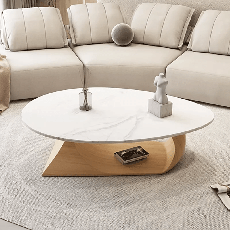 Oval Modern Coffee Table Luxury Irregular Organiser Outdoor Center Coffee Table Mesa Lateral Hotel Mesa Auxiliar Salon Furniture - Pacisia