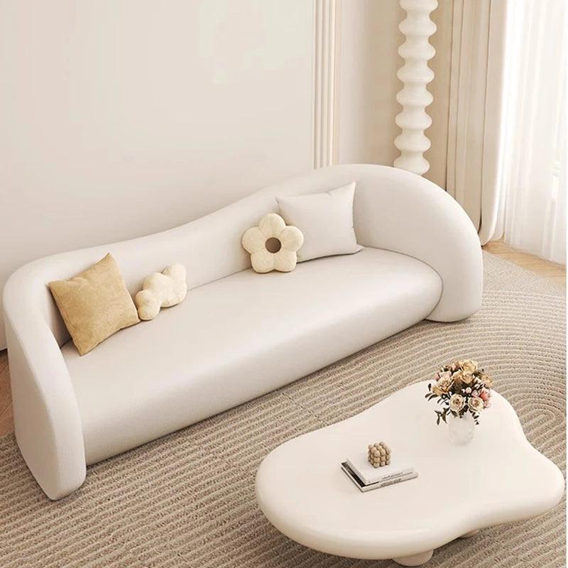 New Arrival Nordic Sofa Large Designer Back Reading Recliner Puffs Sofa Love Seat White Muebles Para Salas Modernos Furniture - Pacisia