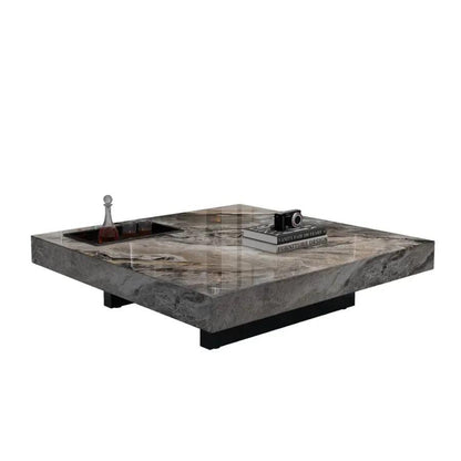 Marble Top Coffee Table Living Room Luxury Stone Rectangular Coffee Table Modern Topper Italian Table Basse Home FurnitureXS - Pacisia