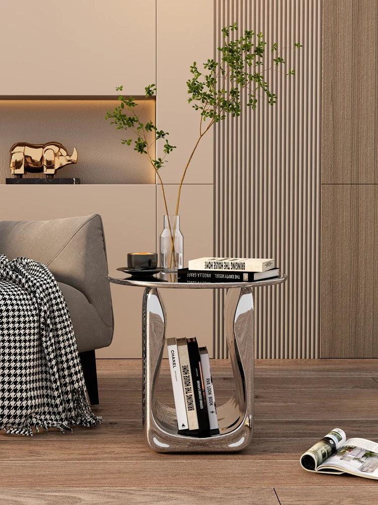 Home Decor Tea Table Creative Living Room Sofa Side Table Modern Style Round Coffee Tables Indoor Home Furnishings Corner Tables - Pacisia