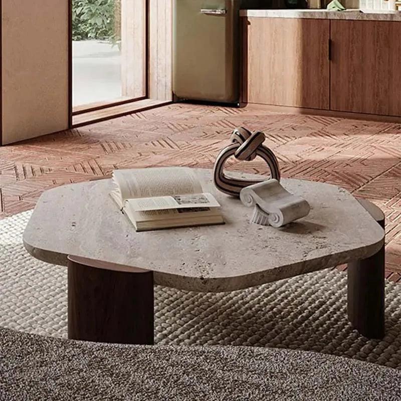 Luxury Designer Tabletop Coffee Table Organizer Living Room Simple Modern Tea Low Table Irregular Shape Couchtisch Furniture - Pacisia