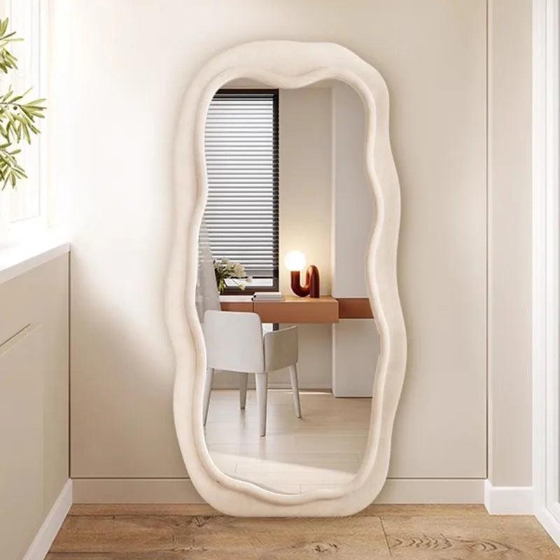Full Body Decorative Mirrors Large Bedroom Standing Full Length Mirror Nordic Antique Espejo Cuerpo Entero Decor Home Interior - Pacisia