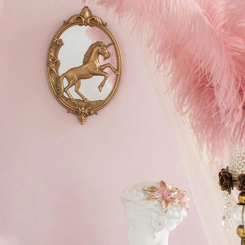 Luxury Decorative Mirrors Antique Circle Glass Nordic Circle Decorative Mirrors Wall Pegatina Espejo Decoration Aesthetic - Pacisia