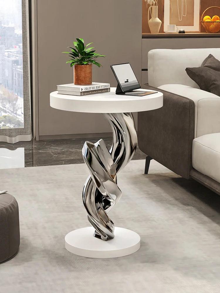 Modern Abstract Sculpture Table, Furniture, Sofa, Coffee Table, Side Table, Creative Corner Table, Home Light Luxury Decoration - Pacisia