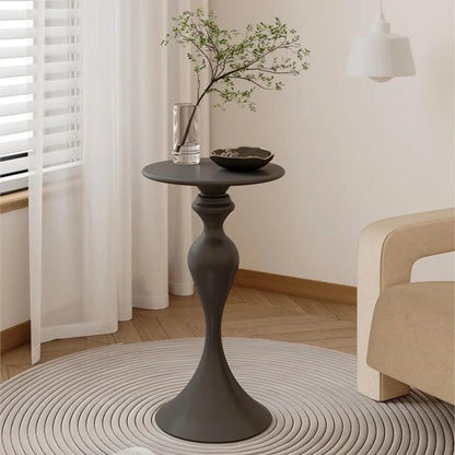 Cream Style Sofa Side Table Side Table Shelves Iron Small Coffee Table Mini Bedside Celebrity Small Round Table Can Be Moved - Pacisia